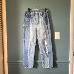 Madewell Two Tones High Rise Classic Straight